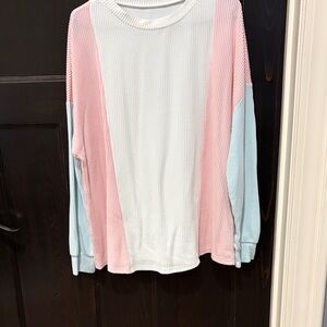 Colorblock Long Sleeve Sweater